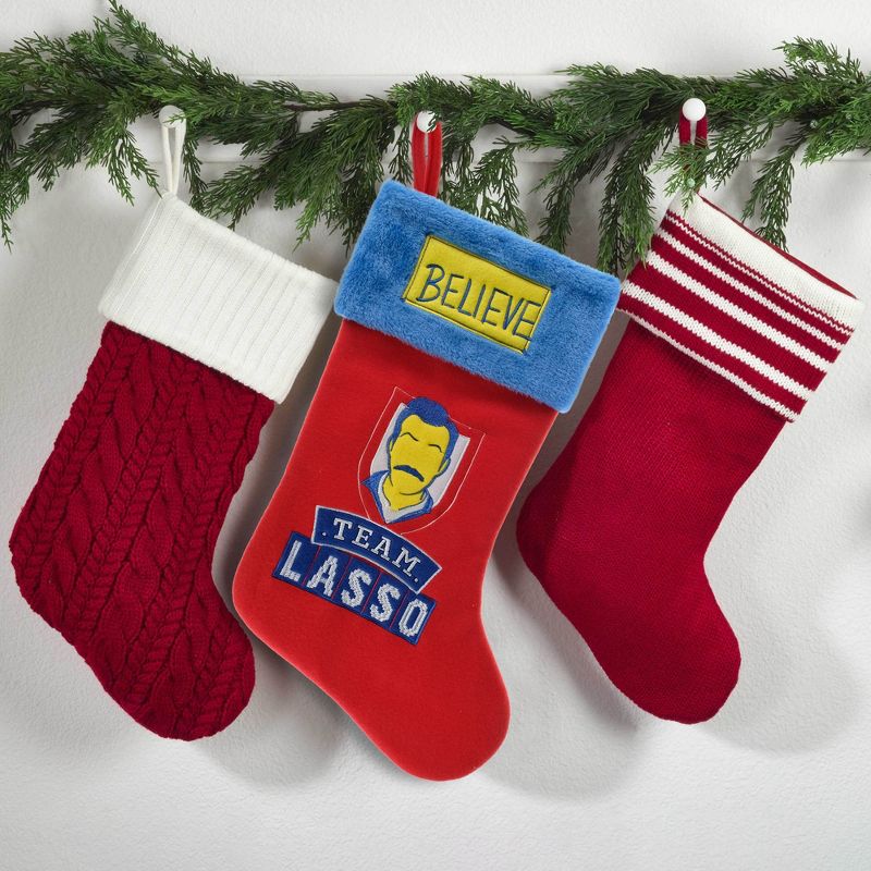 Ted Lasso Applique Holiday Stocking 20", 4 of 5