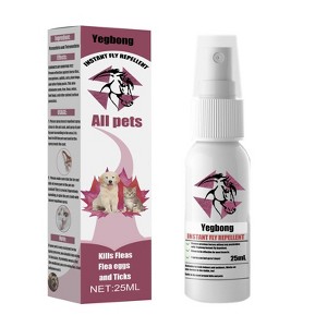 Pet deworming agent - Flea repellent for cats and dogs. External insecticide for cats and dogs to eliminate lice and ticks and relieve itching. Spray. - 1 of 4