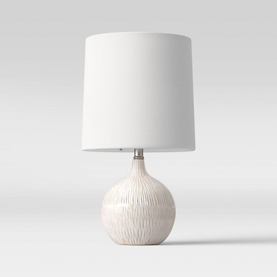 Medium Assembled Ceramic Table Lamp (Includes LED Light Bulb) Gray - Threshold™