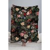 Burcu Korkmazyurek Dark Garden 56"x46" Woven Throw Blanket - Deny Designs - 3 of 4