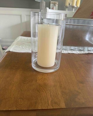 Hurricane Glass Candle Holders – Set Of 6, 3” X 6” H, Removable Glass Shield, Safe Borosilicate Glass