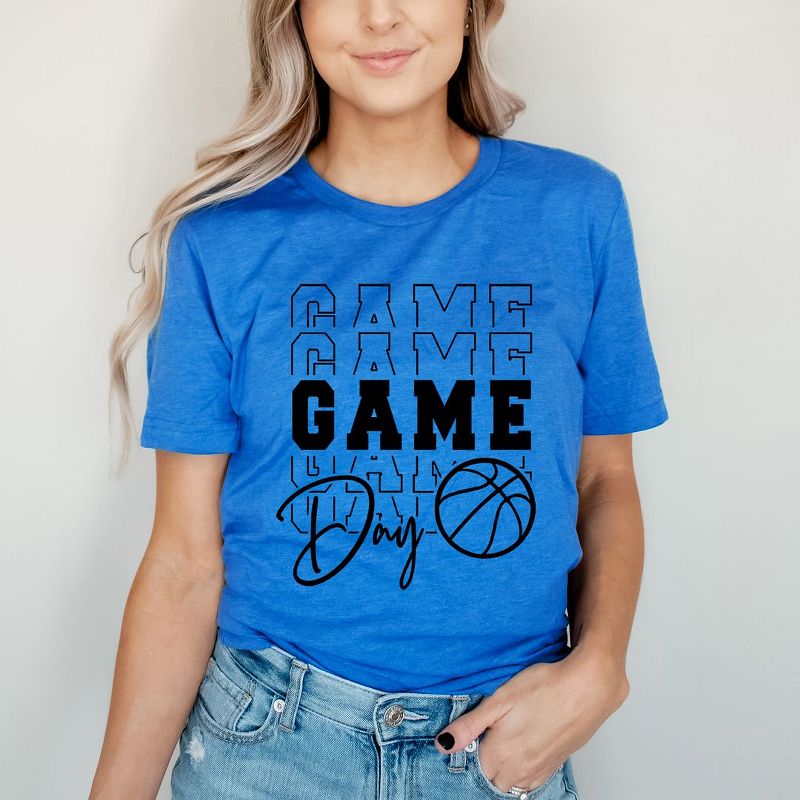 Simply Sage Market Women's Game Day Stacked Basketball Short Sleeve Graphic Tee, 3 of 5