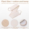 2 PCS Soft Skin Care Exfoliating Loofah Sponge Back Strap Bath Shower Body Massage Spa Cleaning Scrubber Brush Tool - 4 of 4