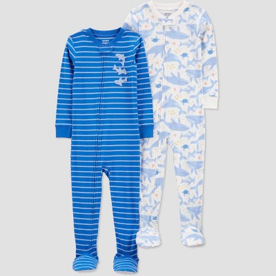 Carter's Just One You® Toddler Boys' 2pk Snug Fit Cotton Footed Pajama