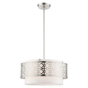 Livex Lighting Calinda 4 - Light Pendant in  Brushed Nickel - 1 of 1