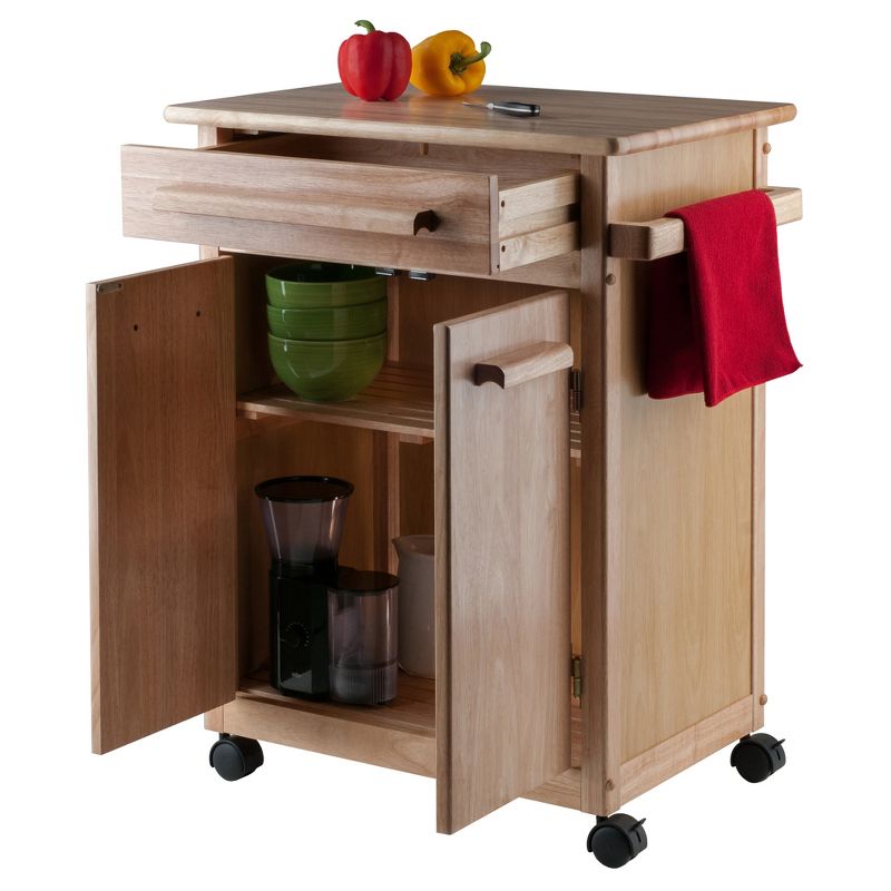 Hackett Kitchen Cart Natural - Winsome, 3 of 11