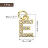 Unique Bargains Beautiful DIY Jewelry Making Rhinestone Initial Pendants 8 Pcs - 3 of 4