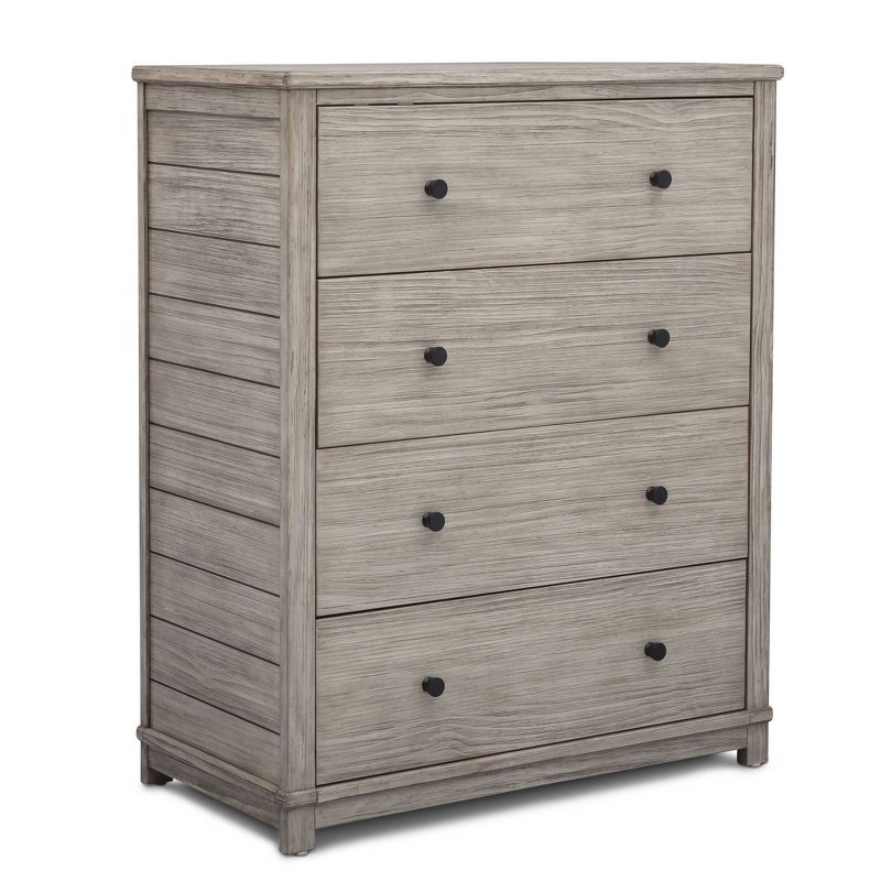 Simmons Kids&#39; Monterey 4 Drawer Chest with Interlocking Drawers - Rustic White, 1 of 13