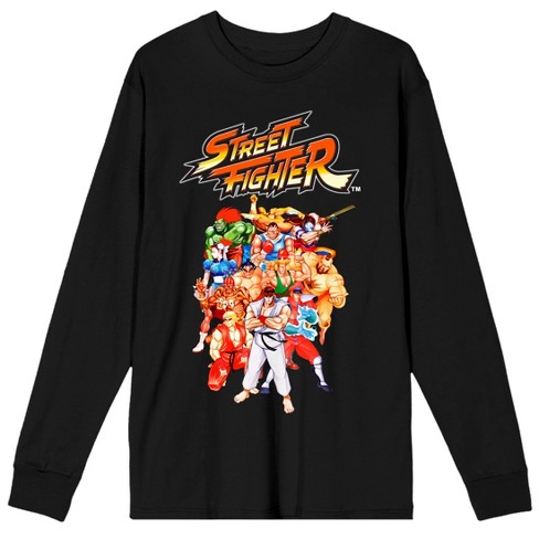 Street Fighter Vi Guile Crew Neck Long Sleeve Cradle Pink Adult  Sweatshirt-medium : Target