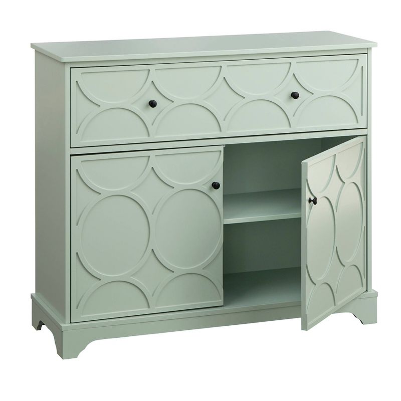 Dawson Circle Front Buffet Cabinet Green Lily - Buylateral, 6 of 9