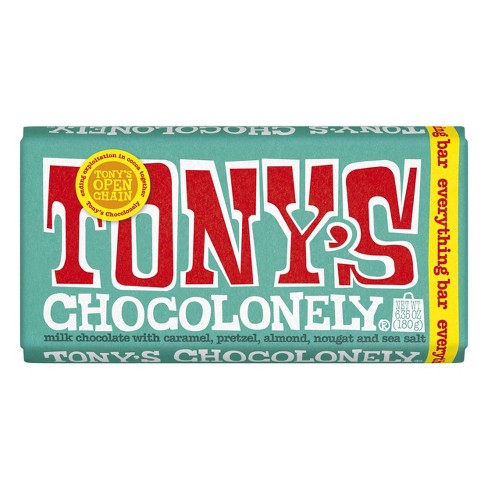 Tony's Chocolonely Everything Bar Candy - 6.35oz : Target