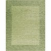 Hauteloom Bordered Solid Green Wool Rug - 2 of 4
