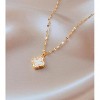 HTUTWOO Gold Necklace for Women, 14k Gold Dainty Charm Necklace, Elegant Trendy Jewelry Birthday Gifts for Women Gifts - 3 of 4