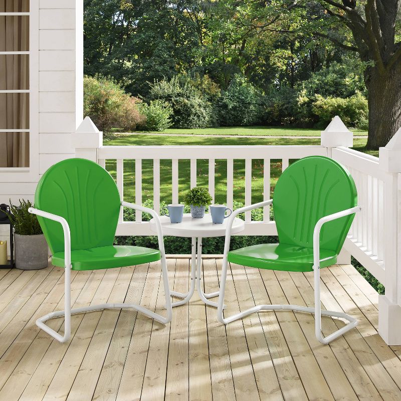 Griffith 3pc Outdoor Conversation Set - Kelly Green - Crosley, 6 of 10