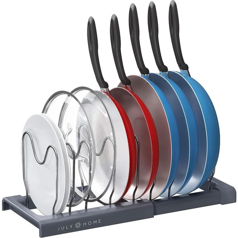 July Home Expandable Pot and Pan Organizer Rack, 1 of 10