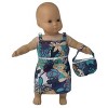 Doll Clothes Superstore Earth Tone Print Sundress With Purse Fits 15-16 Inch Baby And Cabbage Patch Kids - 2 of 4