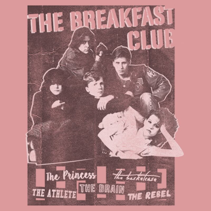 Women's The Breakfast Club Distressed Poster T-Shirt, 2 of 4