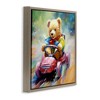 Stupell Industries Teddy Bear on Go Kart Floating Frame Canvas Art - 2 of 4
