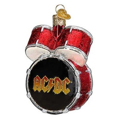 Old World Christmas 3.75 In Ac/Dc Drum Set Rock Band Australian Tree Ornaments
