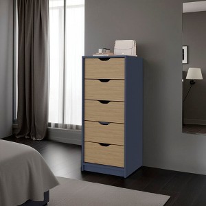42.4'' H Wood dressers with One Drawer, Five Shelves, Hidden & Open Storage, and Easy Assembly - 1 of 4