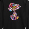 Boys' - Peanuts - Snoopy Silhouette Pattern Long Sleeve Graphic T-Shirt - 2 of 4