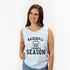 Simply Sage Market Women's Baseball Is My Favorite With Ball Garment Dyed Heavy Weight Tank - 2 of 2