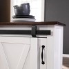 Leshire Barn-Door Kitchen Island - Brown - SEI - 3 of 4