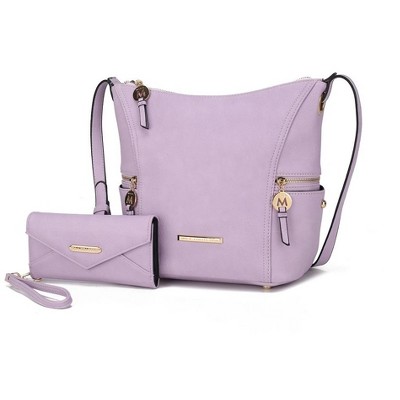 MKF Collection Lux Vegan Leather Women’s Hobo Bag with Wallet by Mia K