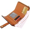 Clotth Womens Wallet - PU Leather RFID Trifold Small Wallet - Compact & Thin with Card Slots & Zipper Coin Pocket for Everyday Carry, Travel - 4 of 4