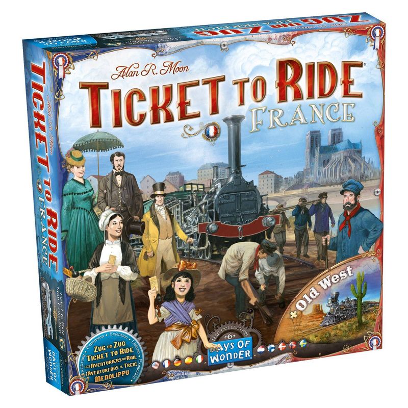 Ticket to Ride: France/Old West Map 6 Board Game, 1 of 8