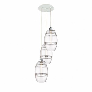 Vaz - 3 Light Cord Hung Multi Pendant In Industrial Style-30.38 Inches Tall and 14.5 Inches Wide - 1 of 1