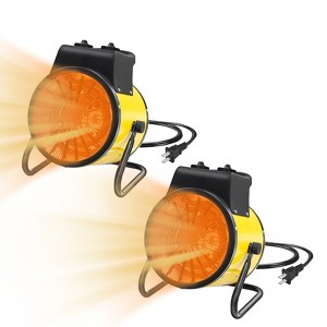 EAGLE PEAK 2 PCS 1500W Indoor/Outdoor Space Greenhouse Heater, Spray Water Resistant IPx4, Over-heat Protection - 1 of 4