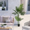 Sapphtopaz Artificial Palm Tree with Pot, Artificial Tree Artificial Plant, Room Decor for Home Office Foyer Porch - 2 of 4