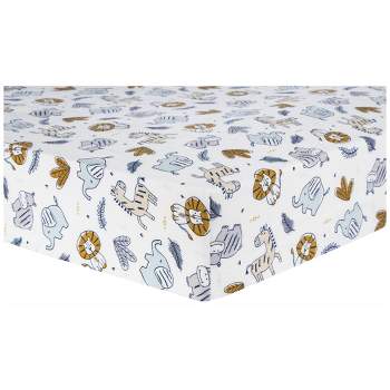 Trend Lab 100% Cotton Flannel Fitted Sheet - Zambia
