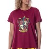 Harry Potter Women's Hogwarts Castle Shirt and Shorts Pajama Set - All 4 Houses - image 3 of 4