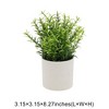 Unique Bargains Artificial Plants Plastic Green 3.15"x3.15"x8.27" 1 Pc - 3 of 4