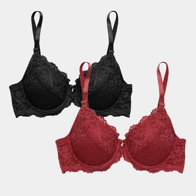 Smart & Sexy Women's Signature Lace Push-Up Bra 2-Pack