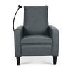 29" Fabric Recliner Chair with Push-Back, Cup Holder, and Phone Slot - 4 of 4