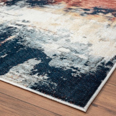 Multi Abstract Synthetic Indoor Area Rug