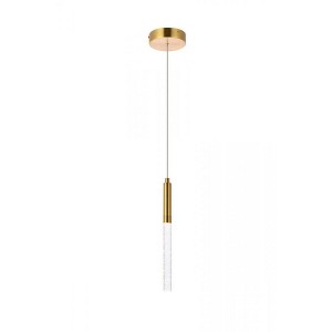 Elegant Lighting Ruelle 1 light Gold Pendant - 1 of 4