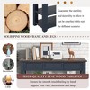 KTMBDW Sofa Console Table, 48 Inches Narrow Entryway Table with 3 Drawers, 2 Shelves, for Living Room, Bedroom - 4 of 4