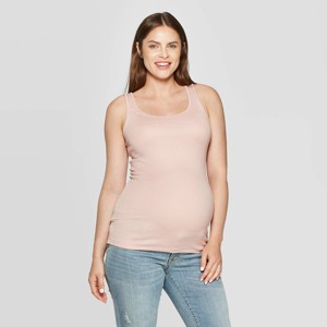 Maternity Scoop Neck Tank Top - Isabel Maternity by Ingrid & Isabel Smoked Pink L, Women