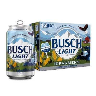 Busch Light American Lager Beer - 12pk/12 fl oz Cans