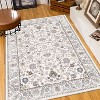 Okak Vintage Area Rug with Bohemia Style, Washable Rug with Non-Slip Backing, Fluffy Rug with Flower Design for Living Room - 3 of 4