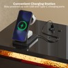 Pinmoco Set of 2 LED Nightstands, Bedside Tables with Charging Station & Drawer - 3 of 4