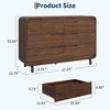 6 Drawers Dresser for Bedroom, 47" Wide Modern Wooden Clothes Dresser with Large Wood Storage - 2 of 4