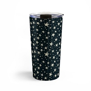 Avenie Black And White Stars 20 oz Stainless Steel Travel Mug - Deny Designs - 1 of 4