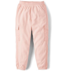 The Children's Place Girls Active Microfleece Cargo Jogger Pants - 1 of 4