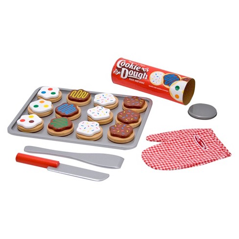 Melissa & Doug® Slice and Bake Wooden Cookie Play Food Set ...