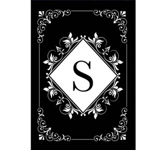 Briarwood Lane Double Sided House Flag 40x28 For Outdoor Black and White Monogram S House Flag - 1 of 4